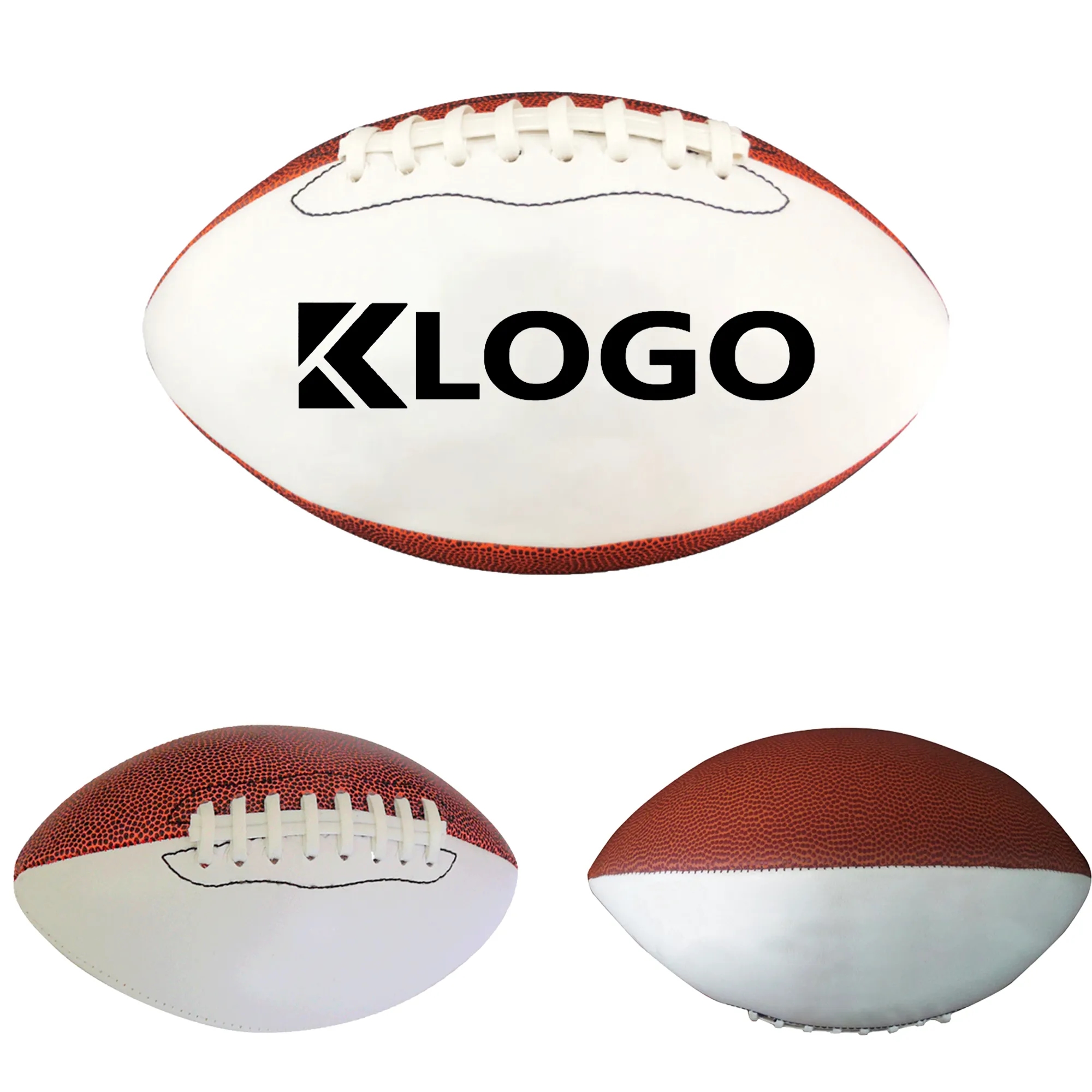 Size 9 Custom PU Leather Football 2