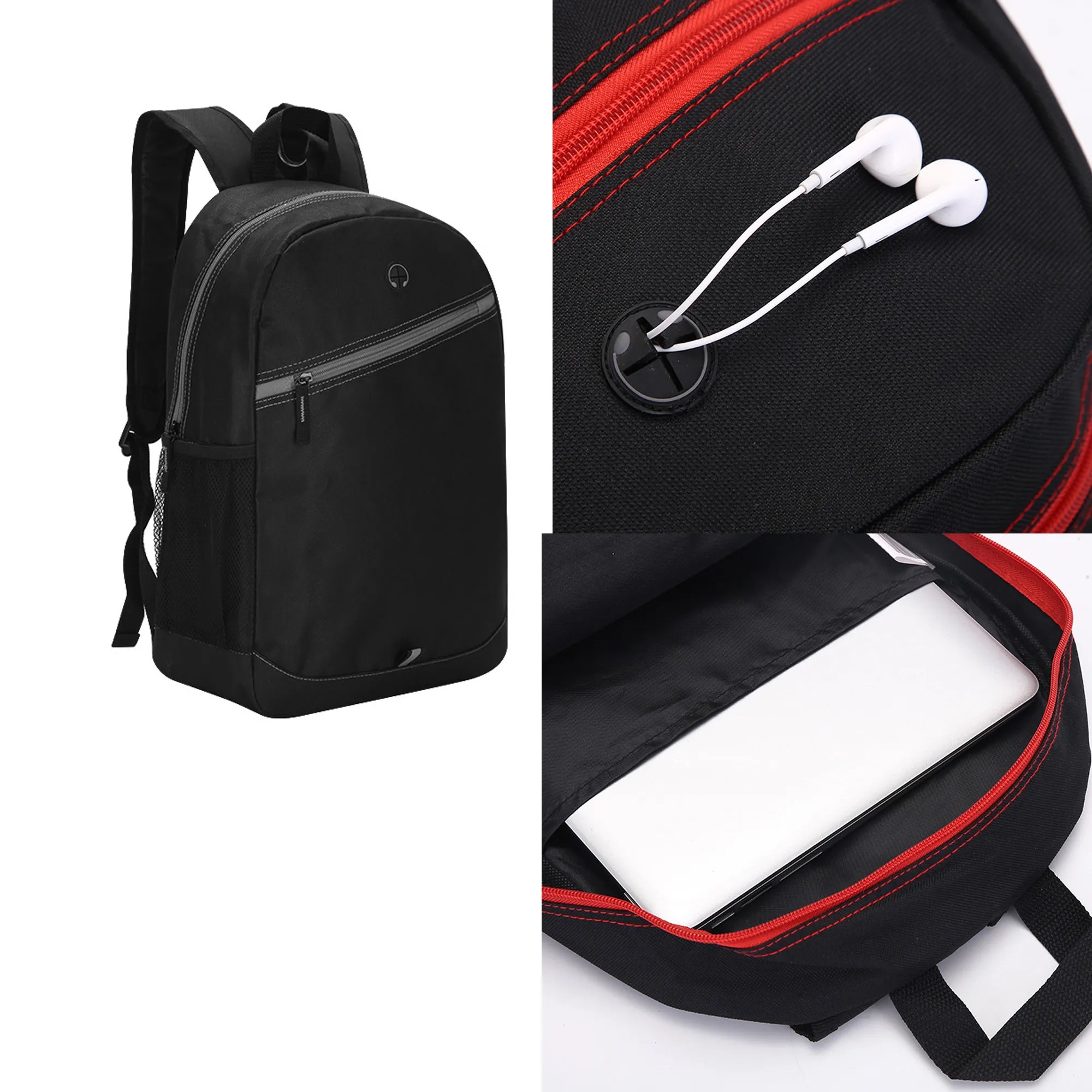 15.6 Inch Travel Laptop Backpack w/ Front Zipper Pocket 4