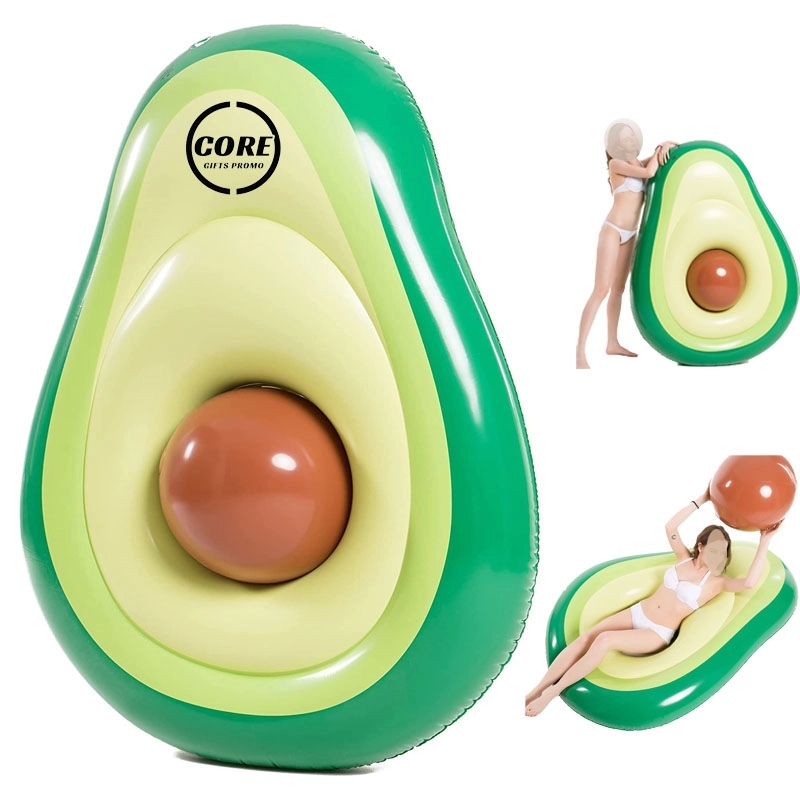 Inflatable Avocado Pool Float Floatie with Ball Water 2