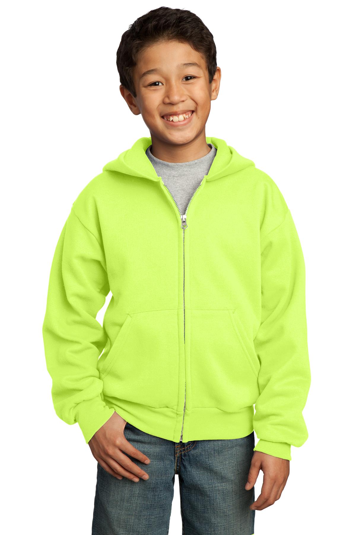 Port & Company® Youth Core Fleece Full-Zip Hooded Sweatshirt 132