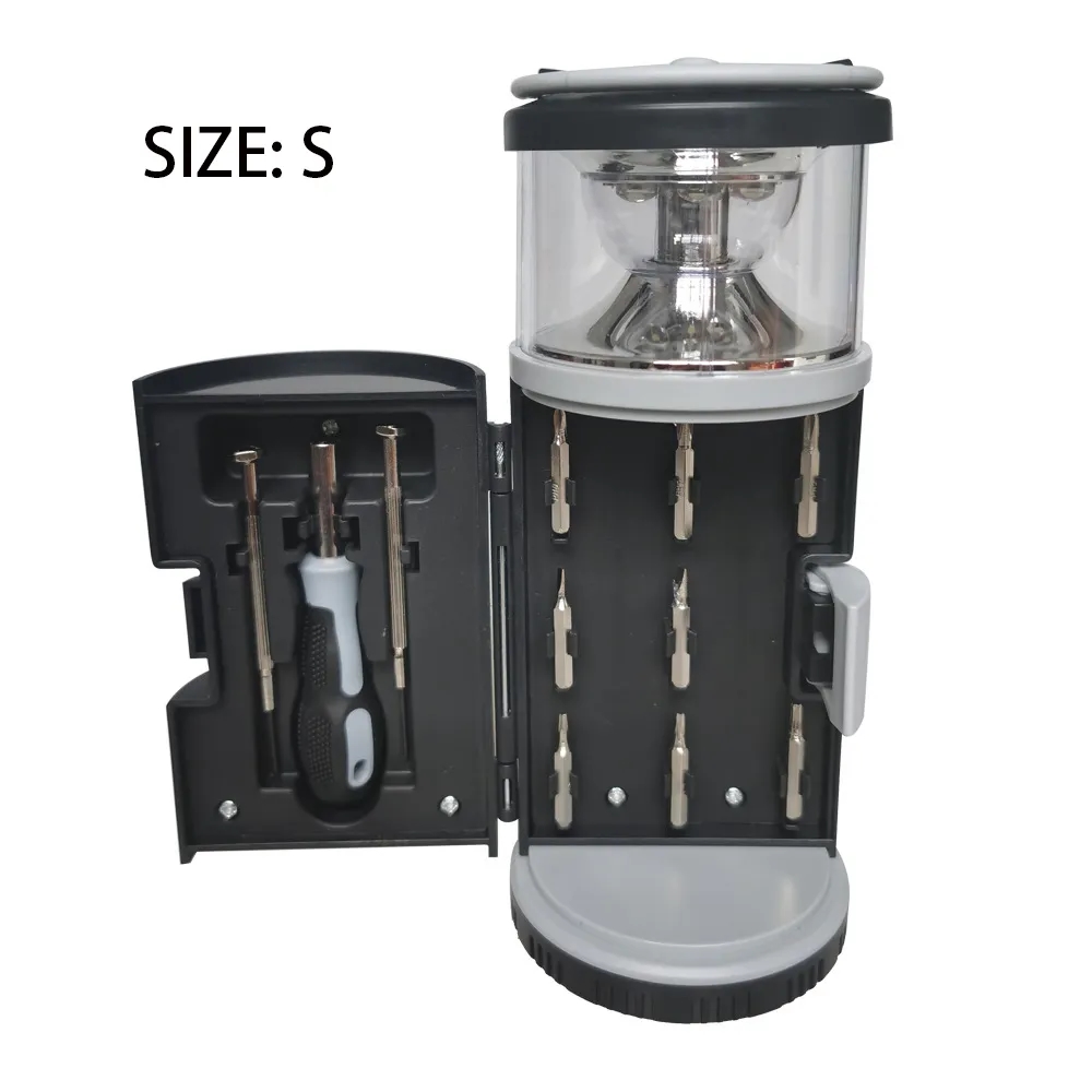2 in 1 LED Tool Flashlight with Screwdriver Set 8
