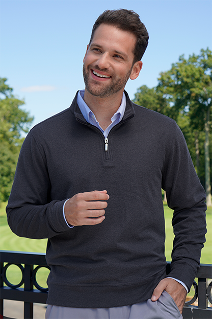 Luxe 1/4 Zip Pullover, custom hoodie or sweatshirt with logo imprint 8
