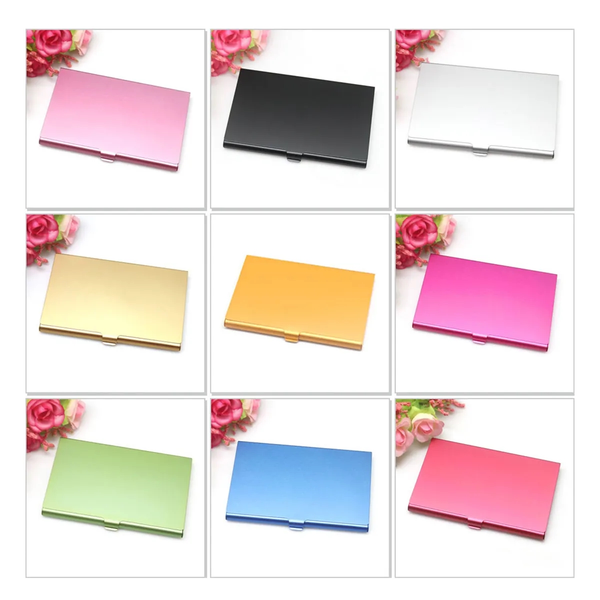 Business Card Holder Name Credit ID Case Carrier Wallet 2