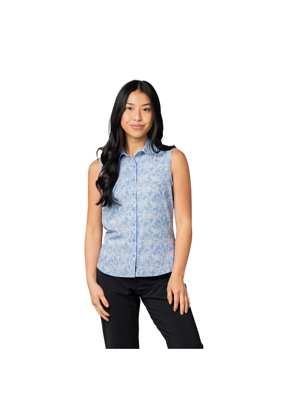 Storm Creek Women's Enthusiast 4-Way Stretch Printed Sleeveless Outdoor Shirt 16