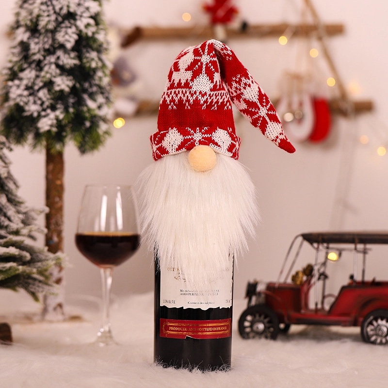 Christmas Hat Shape Champagne Bottle Cover 6