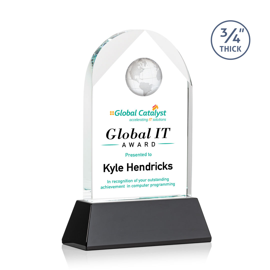 Blake Globe VividPrint™ Award on Newhaven - Black 4