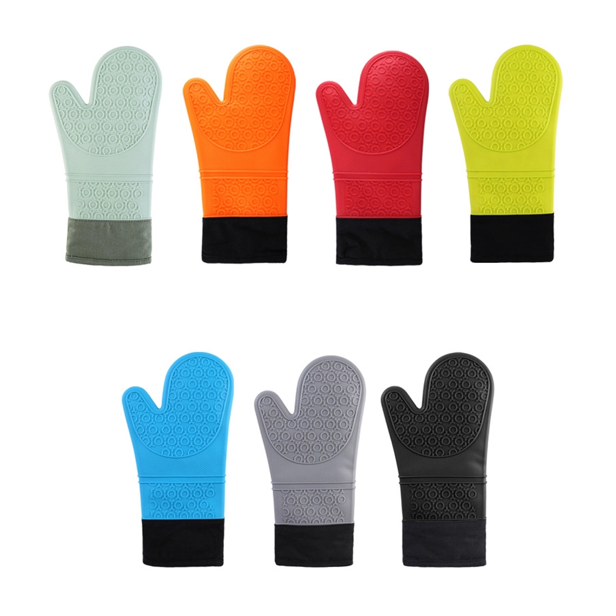 Silicone Oven Mitt With Cotton Lining 4