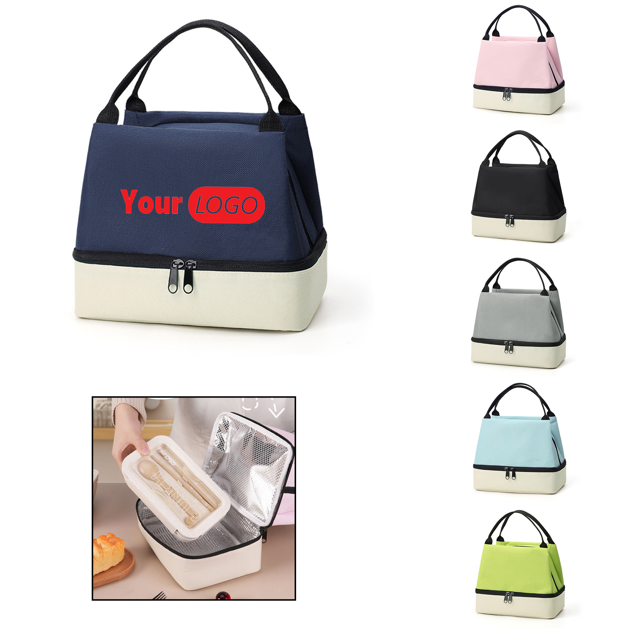 Double-Layer Insulated Portable Lunch Bag 2