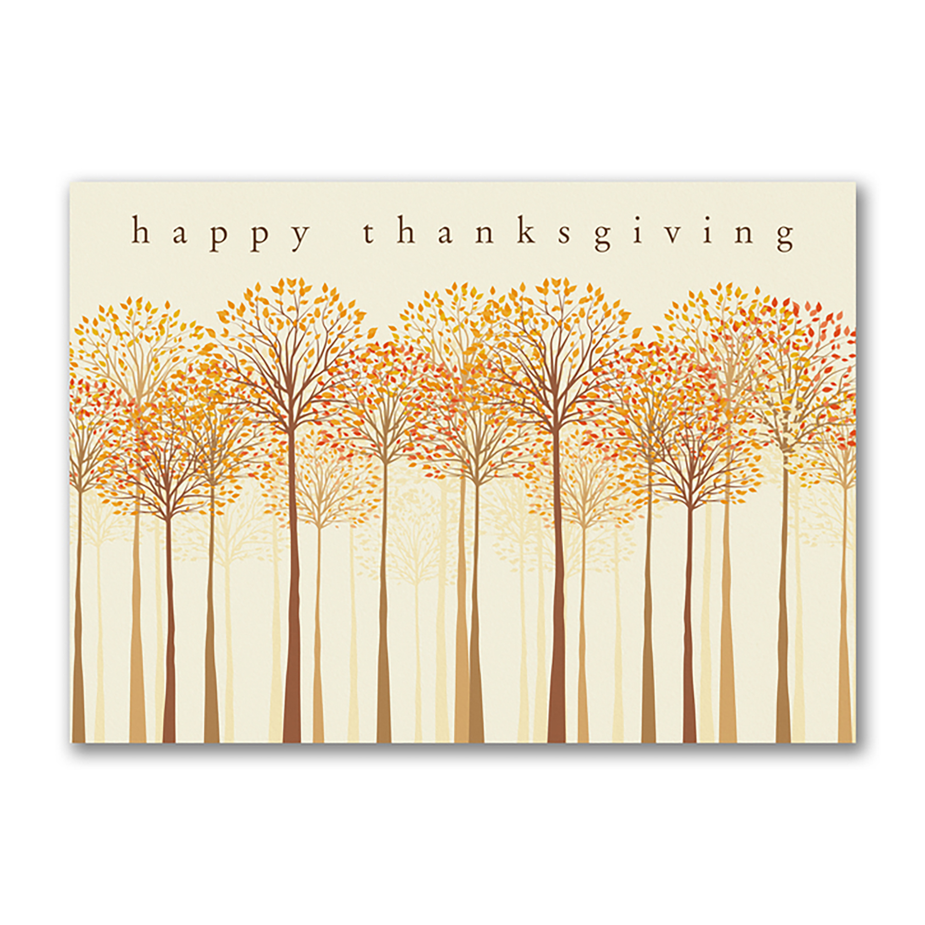 Thankful Trees Thanksgiving Card 1