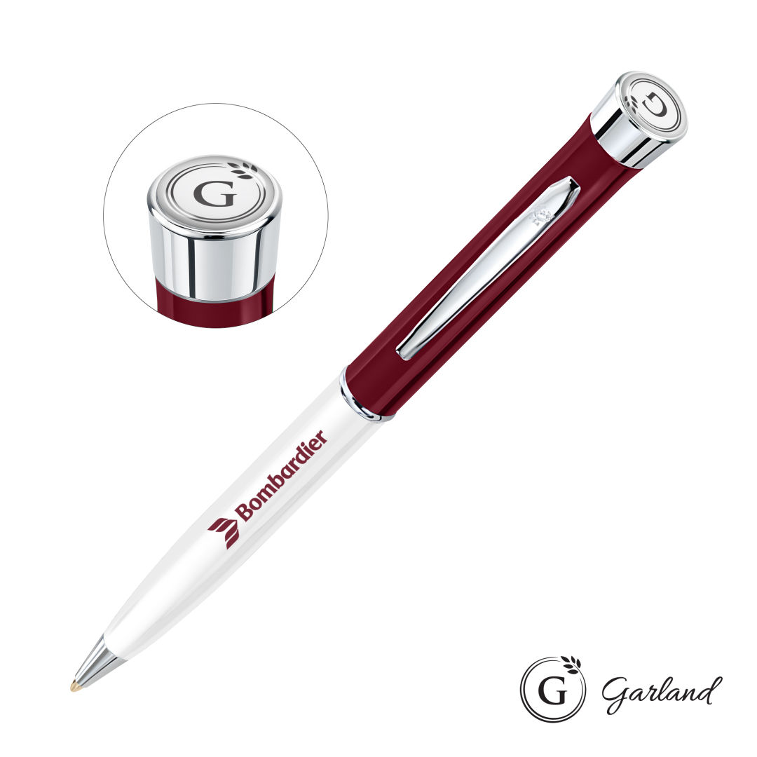 Garland® Patriot Ballpoint Twist Pen - Chrome Accent 11