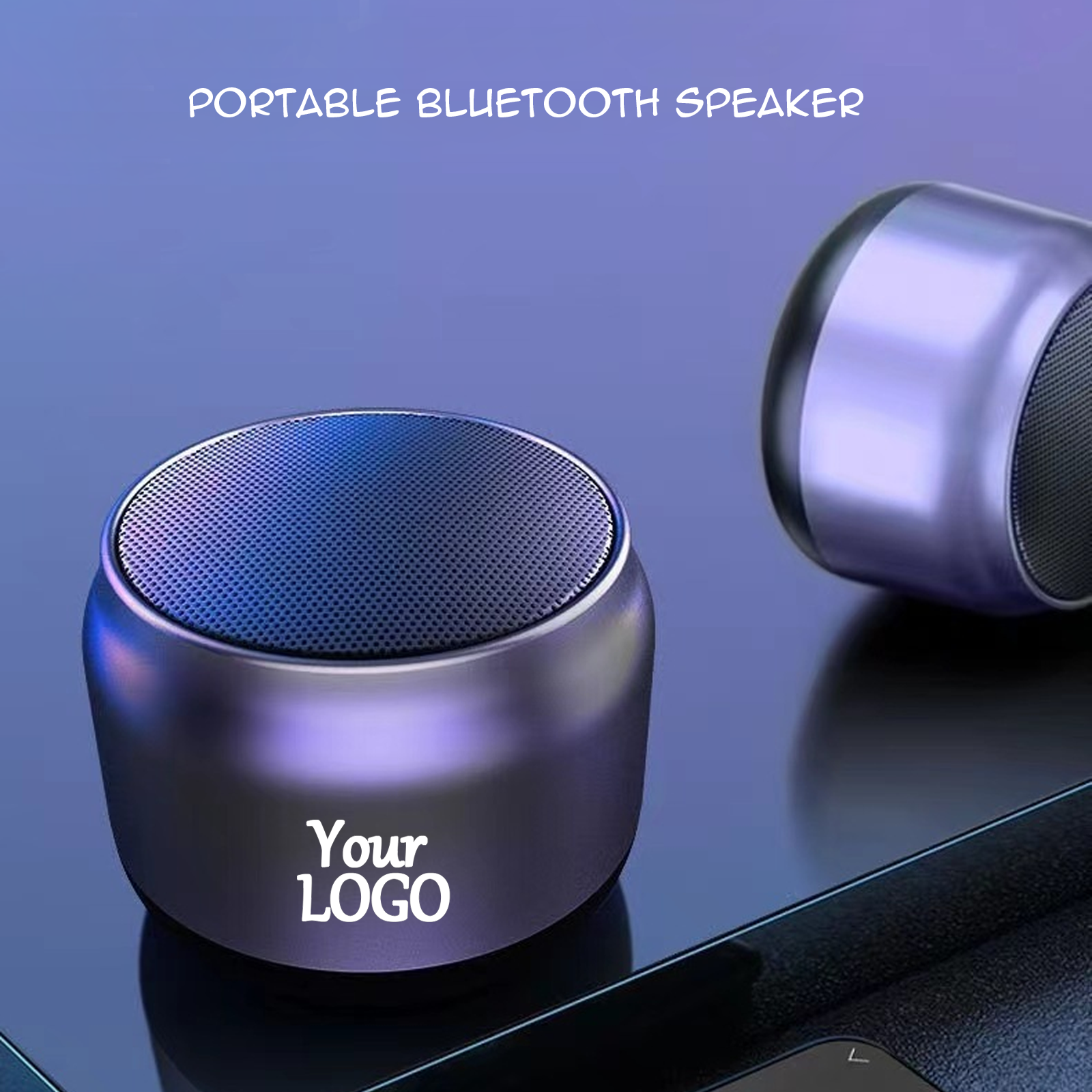 Round Portable Bluetooth Speaker
2