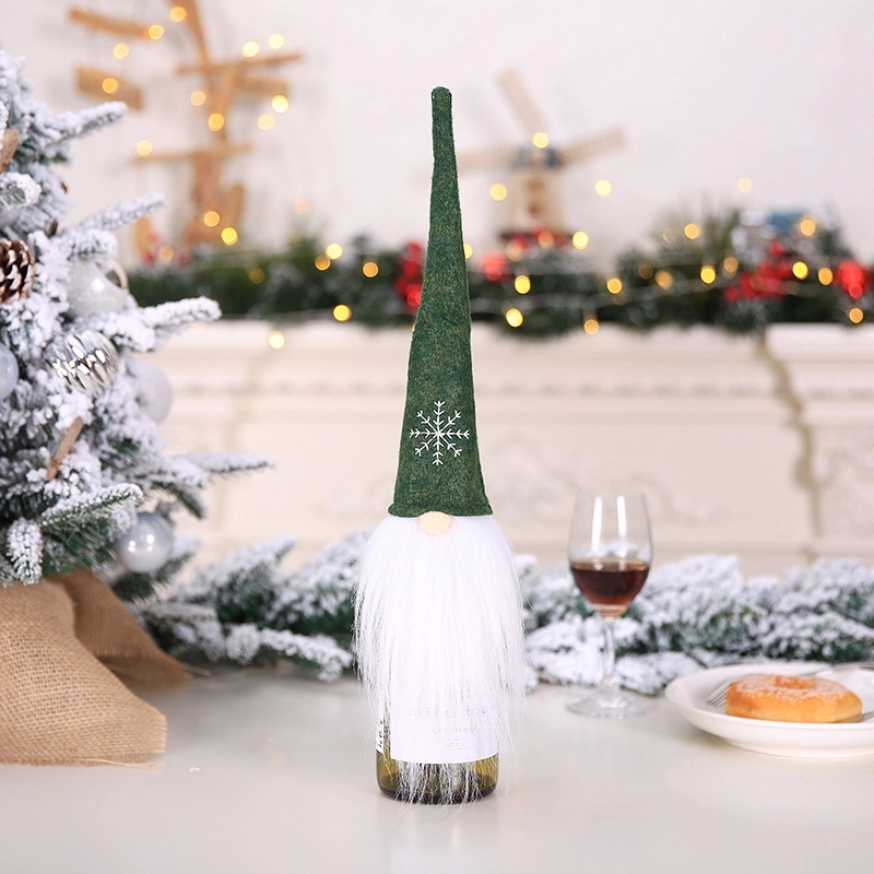 Christmas Hat Shape Champagne Bottle Cover 2