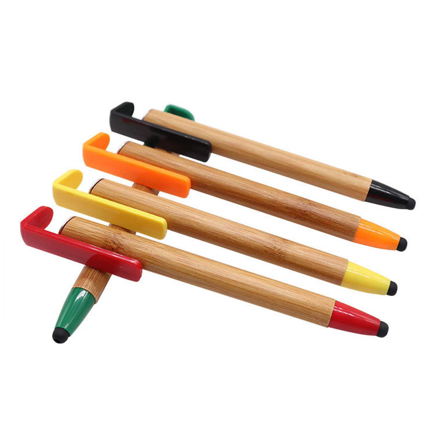 3-in-1 Bamboo Stand Touch Ballpoint Pen 2