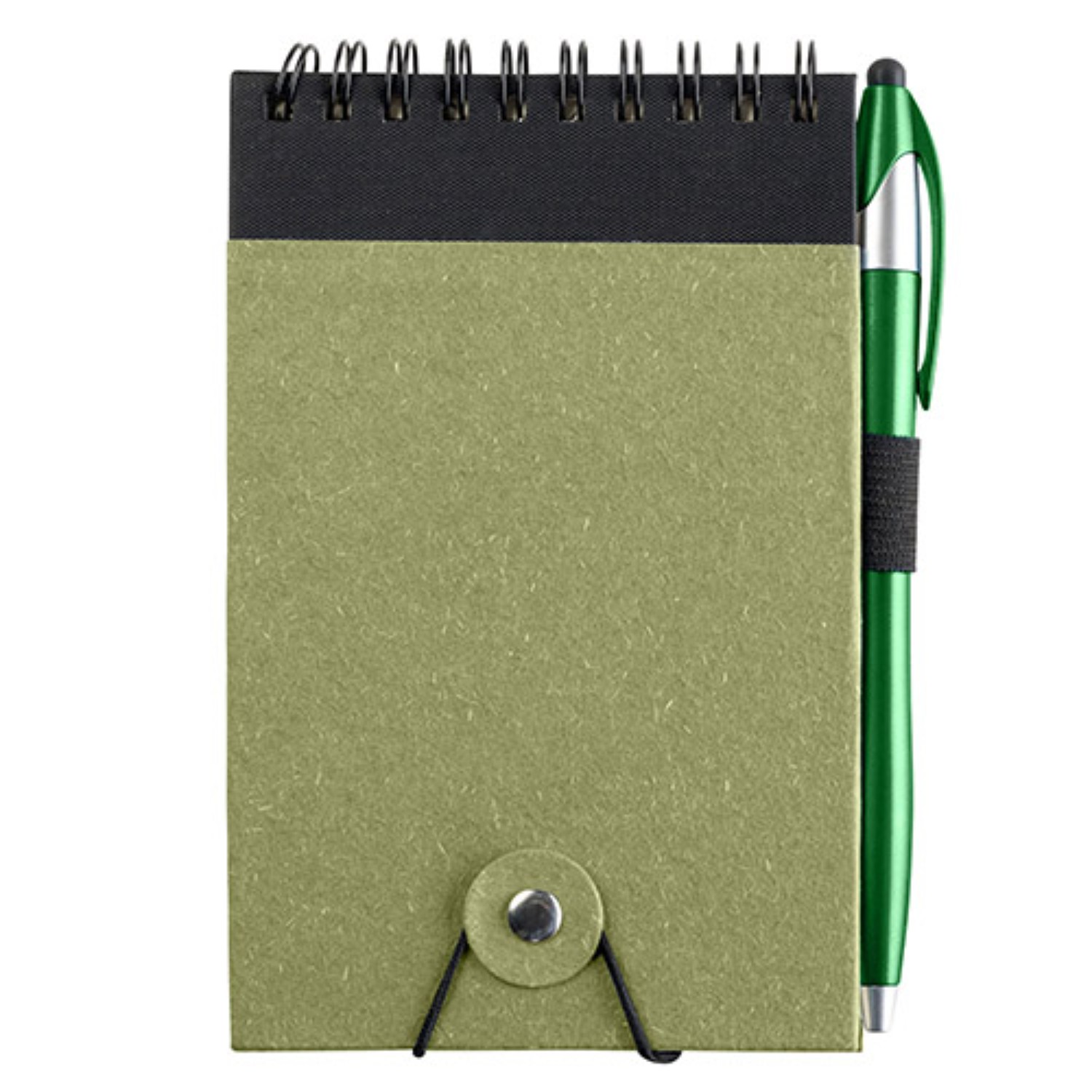 Jot & Go 3.75 x 5.75 Cardboard Spiral Journal with Pen - Colors 12