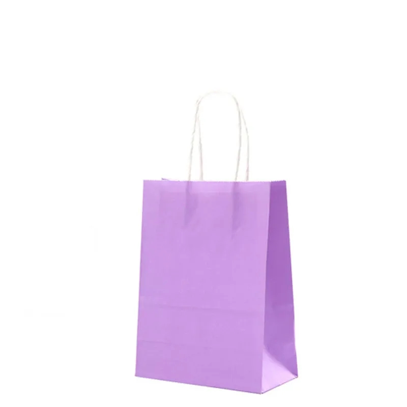 Paper Gift Kraft Bags With Handles For Party Favor 4