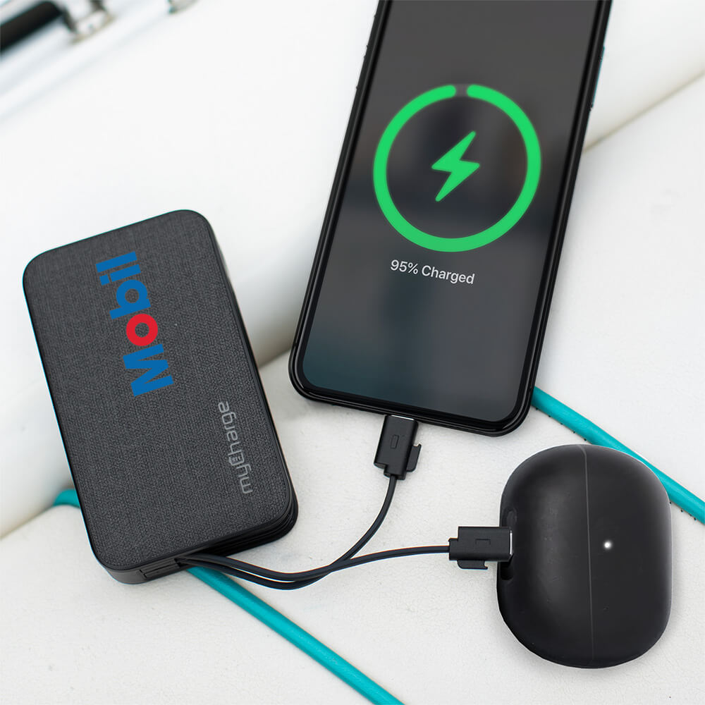 myCharge Powerhub Plus 6,000mAh Everything Built in Portable Charger 4