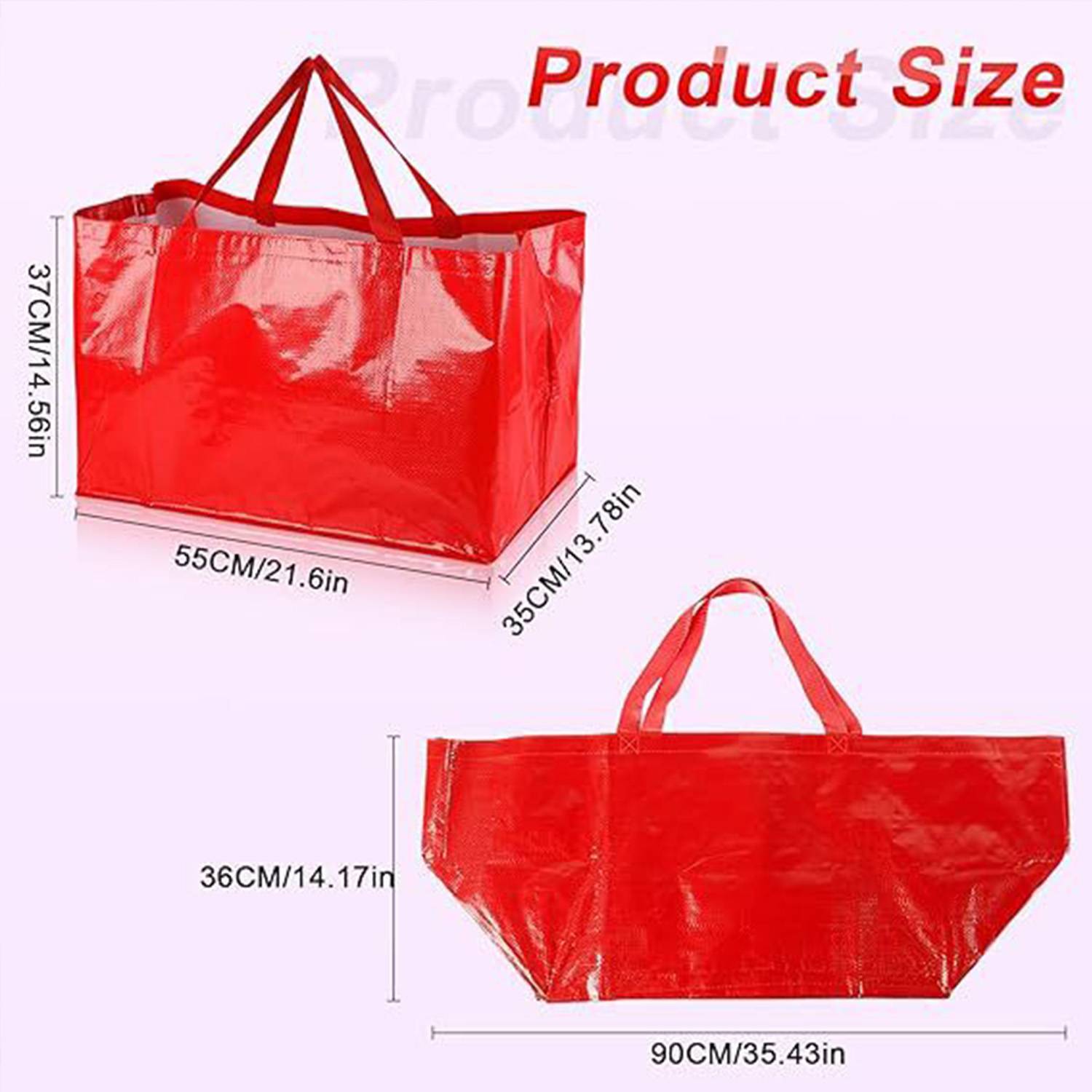 PP Woven Waterproof Foldable Shopping Bag w/ Handle 9