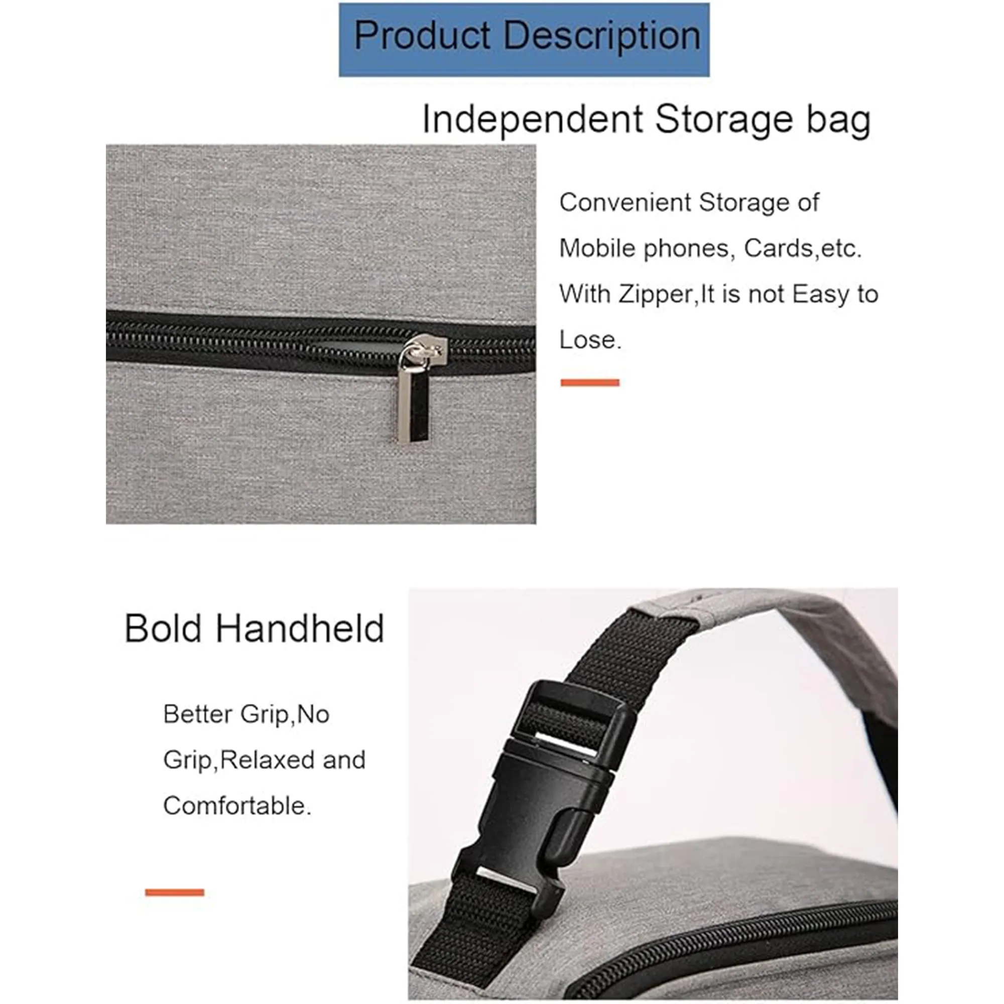 Stock Reusebale Portable Compact Lightweight Lunch Bag 4