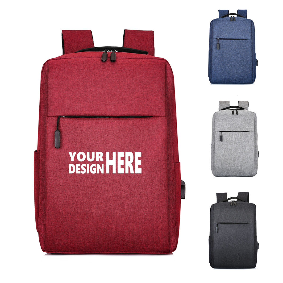 USB-Enabled Oxford Business Backpack 2