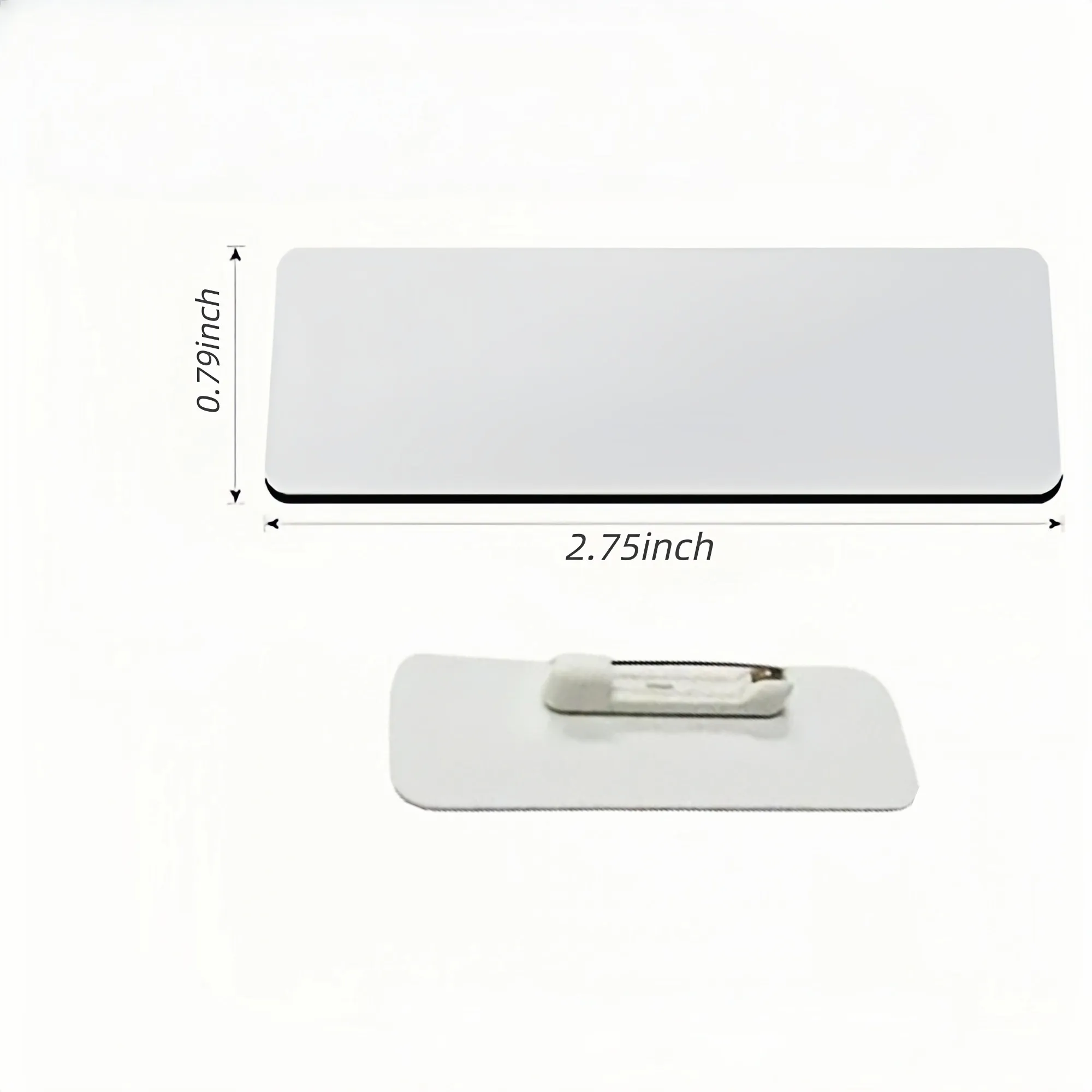 Customizable Blank Name Tag Badge 4