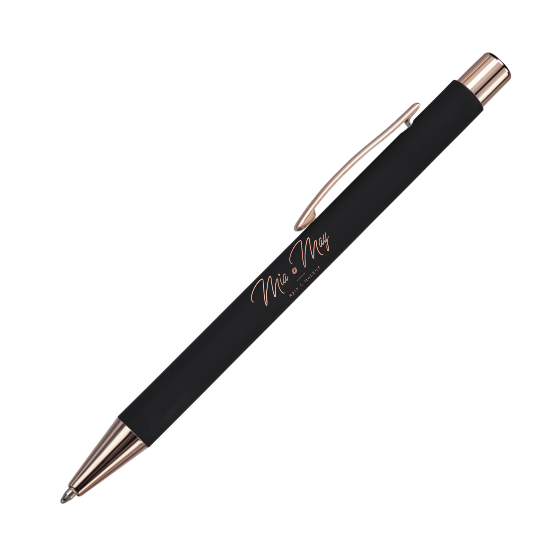 Kelvin-VII Soft Touch Pen with Rose Gold Accents 3