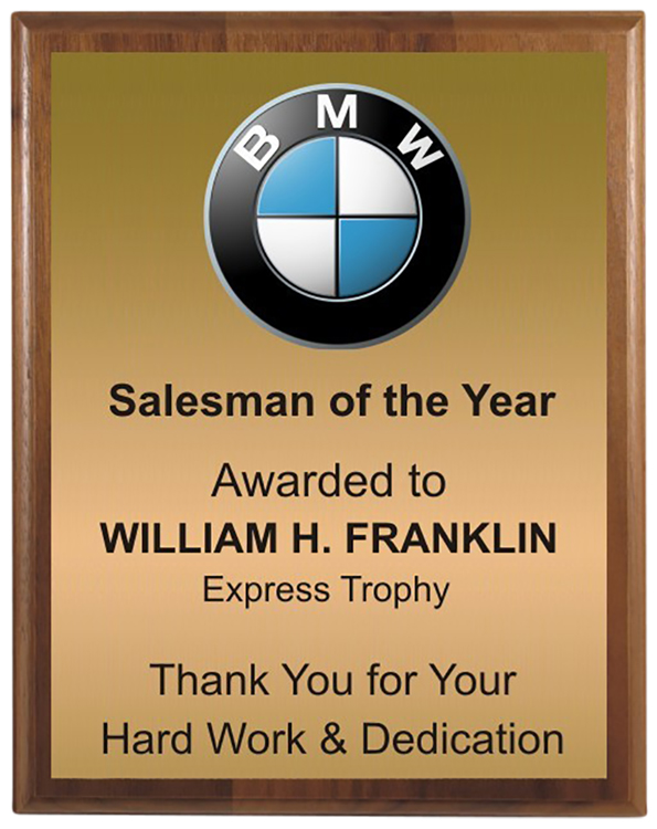 Color Rich PLATE Plaque-Walnut