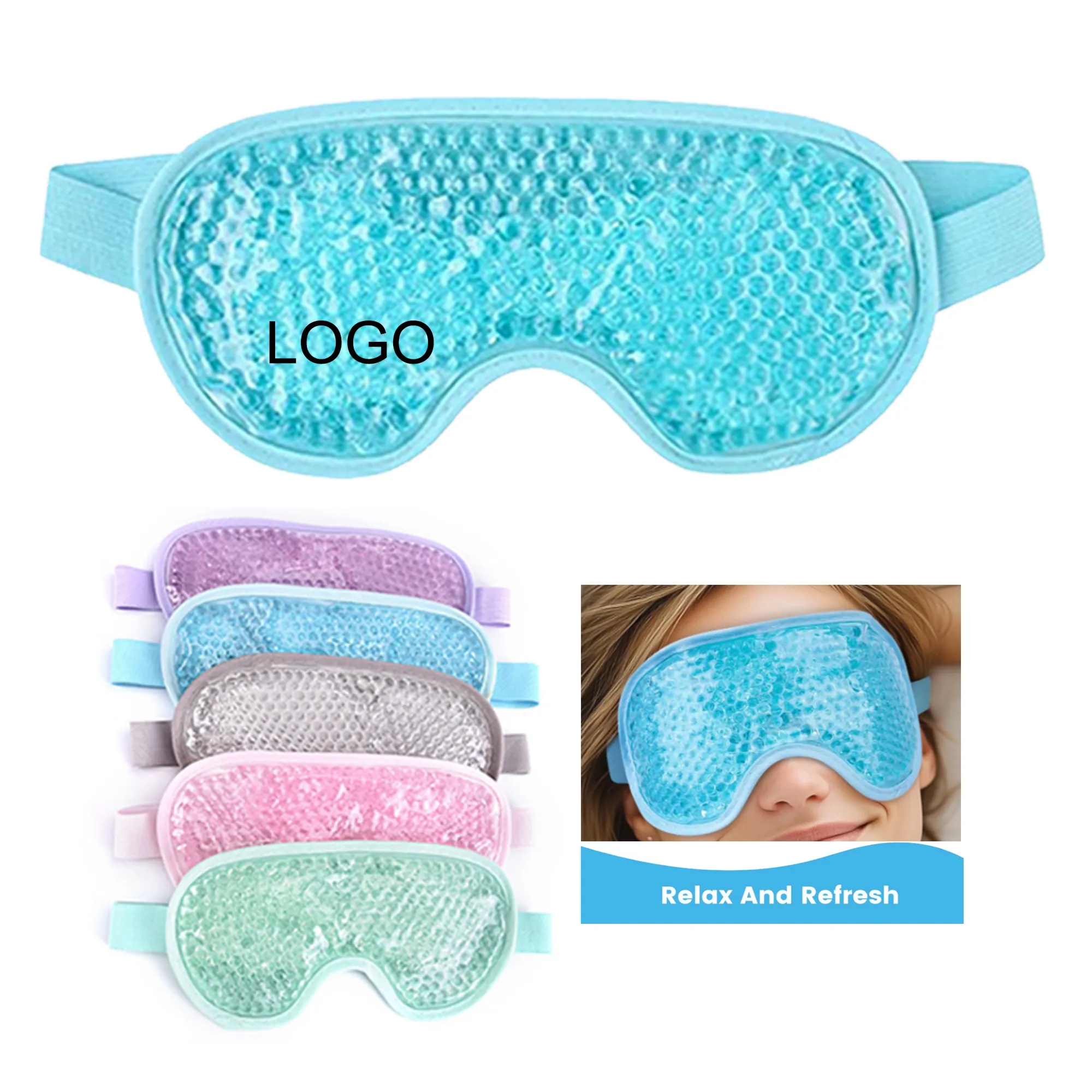 Gel Eye Mask Hot Cold Compress Relief 2