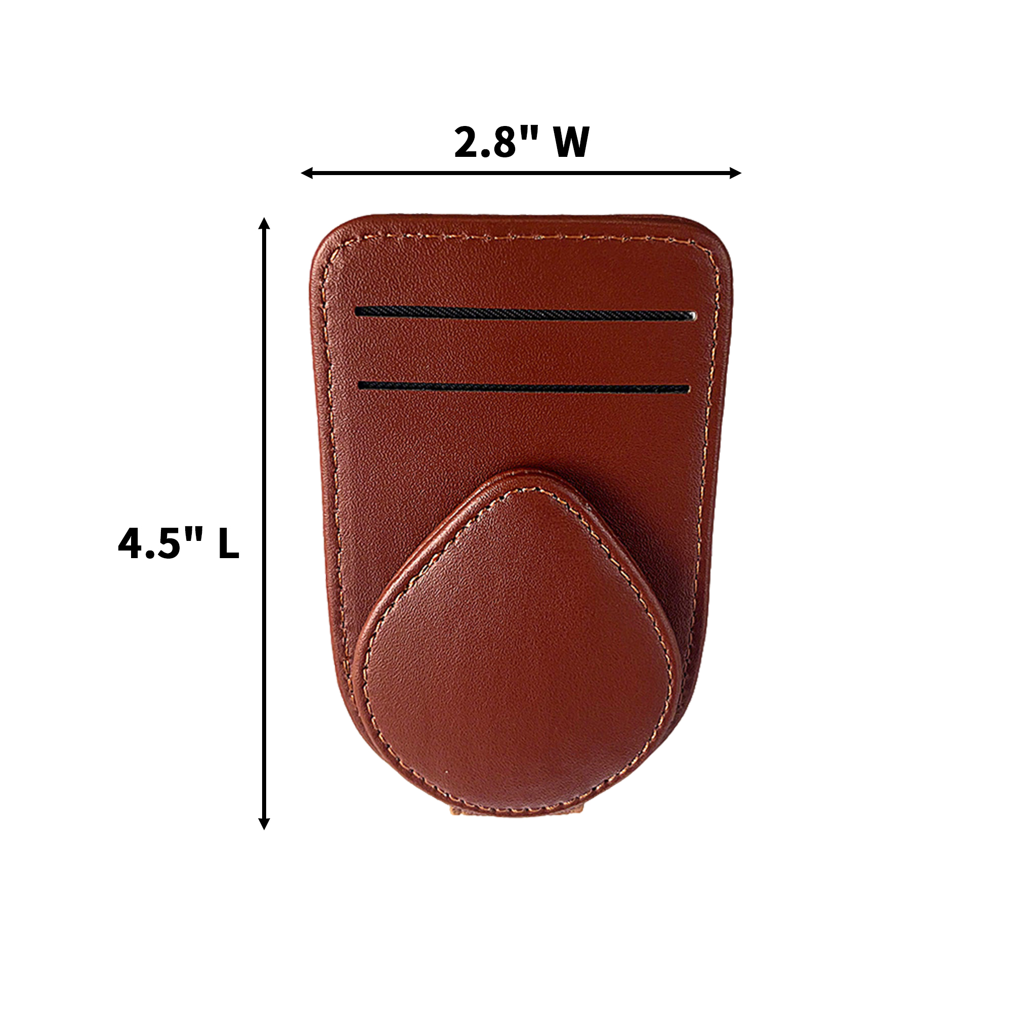 Magnetic Visor Eyewear Holder Leather Wrap 5