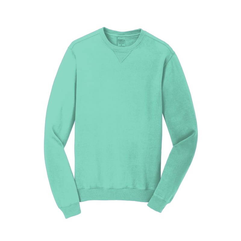 Port & Company Beach Wash Garment-Dyed Crewneck Sweatshirt, custom hoodie or sweatshirt with logo imprint 30