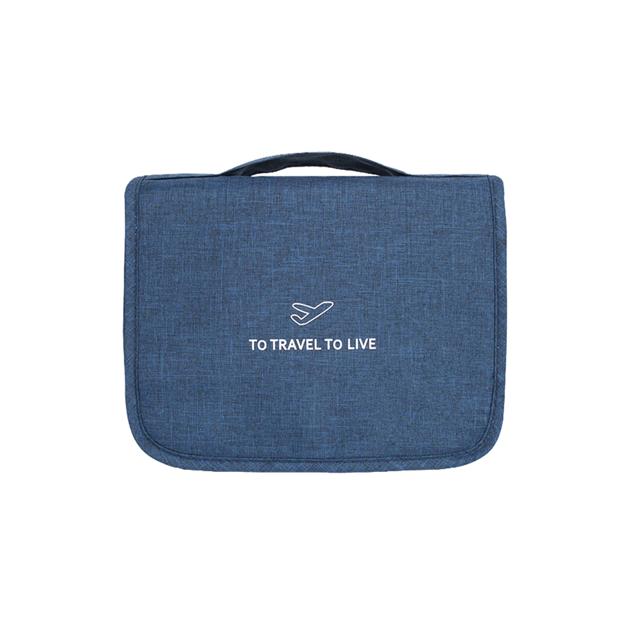U Shape Zipper Hanging Travel Toiletry Organizer 8.9" Length X 3.4" Width X 16.8" Height 9