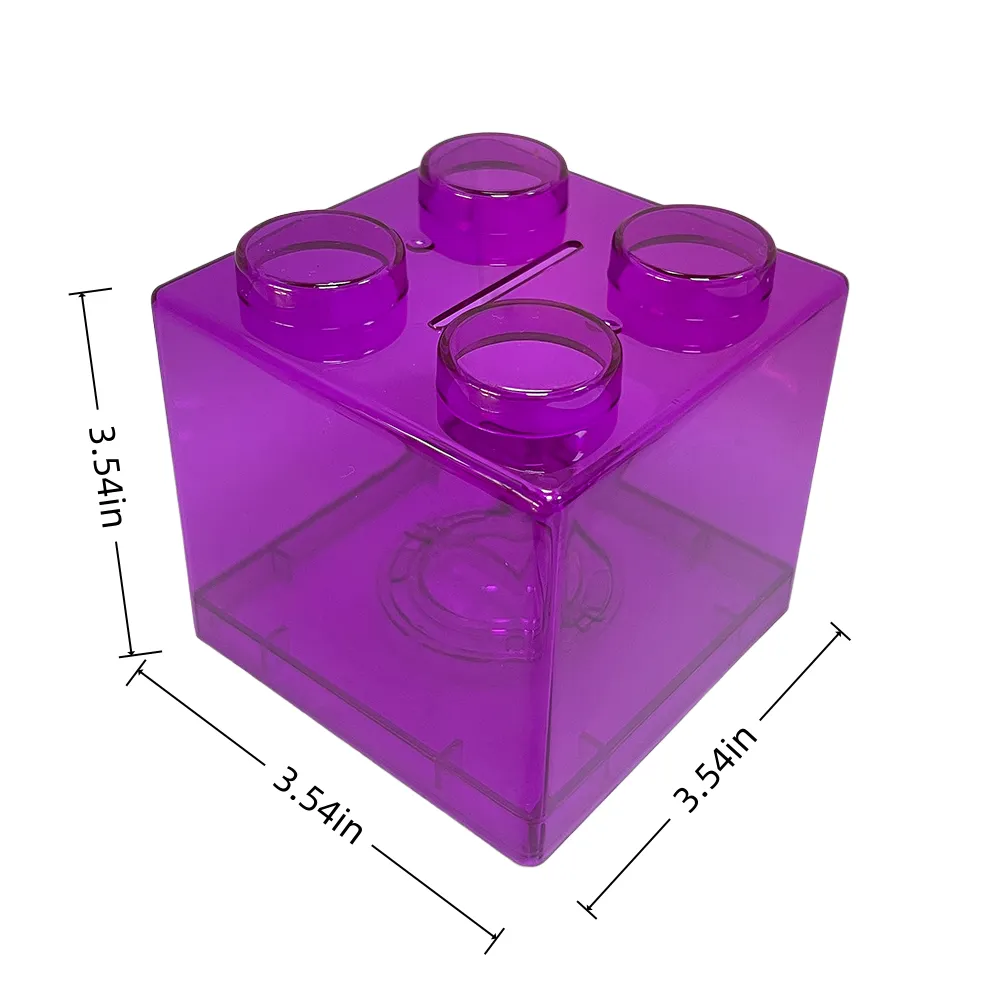 Transparent Piggy Bank Miscellaneous Building Block Jar 2
