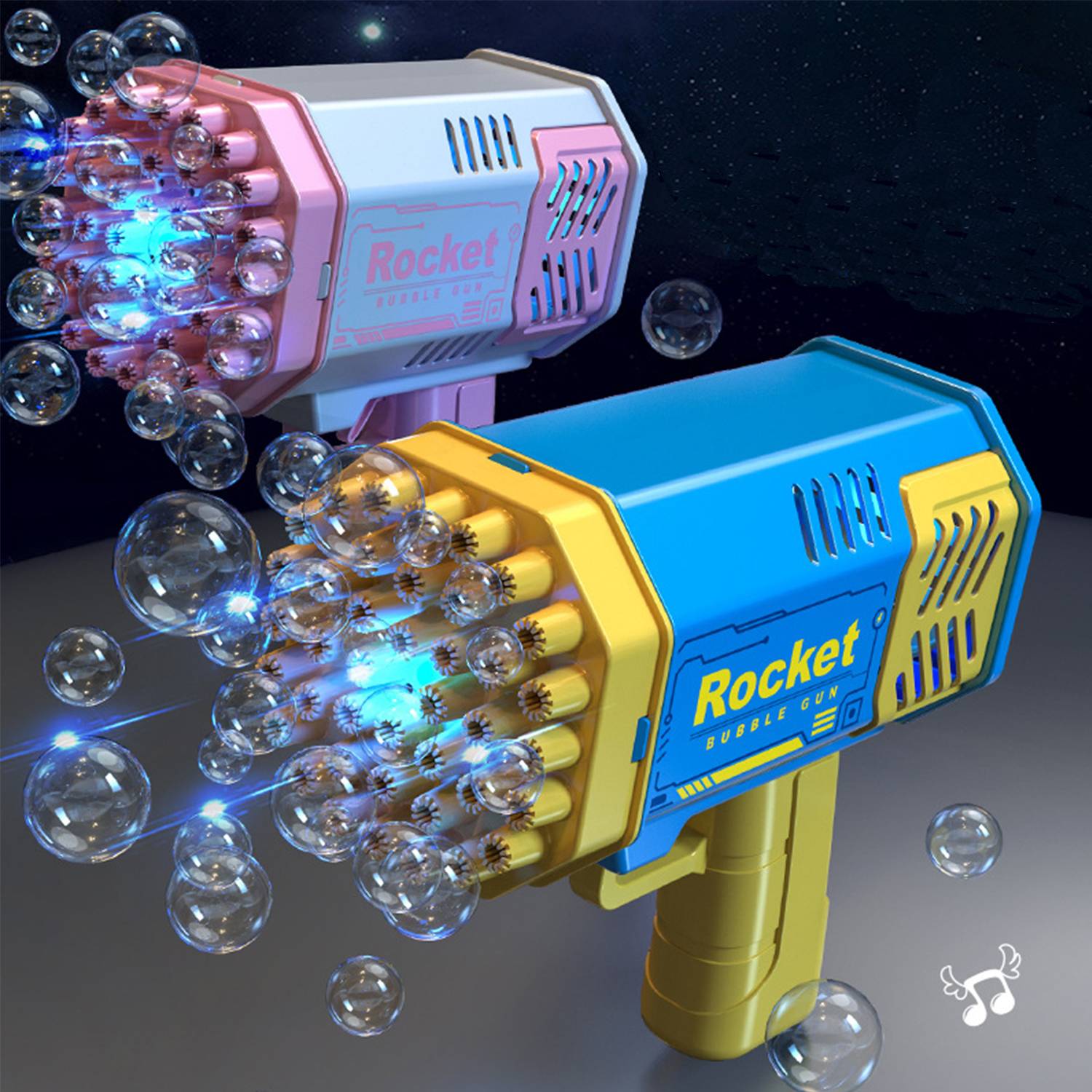40 Holes Summer Outdoor Electric Bubble Gun 3