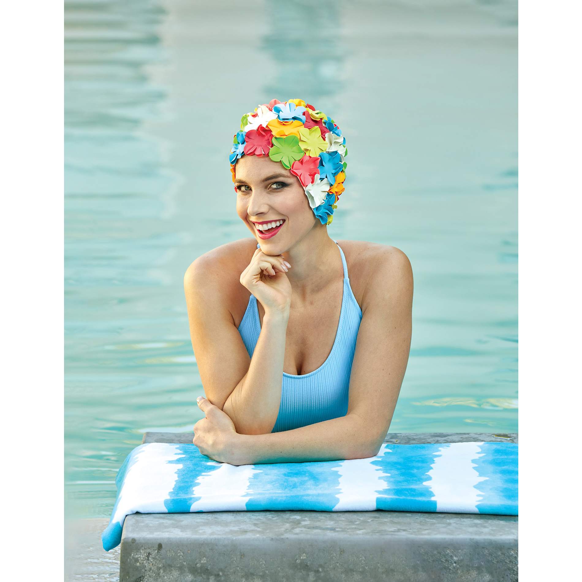 Good Vibes Cabana Stripe Beach Towel 54