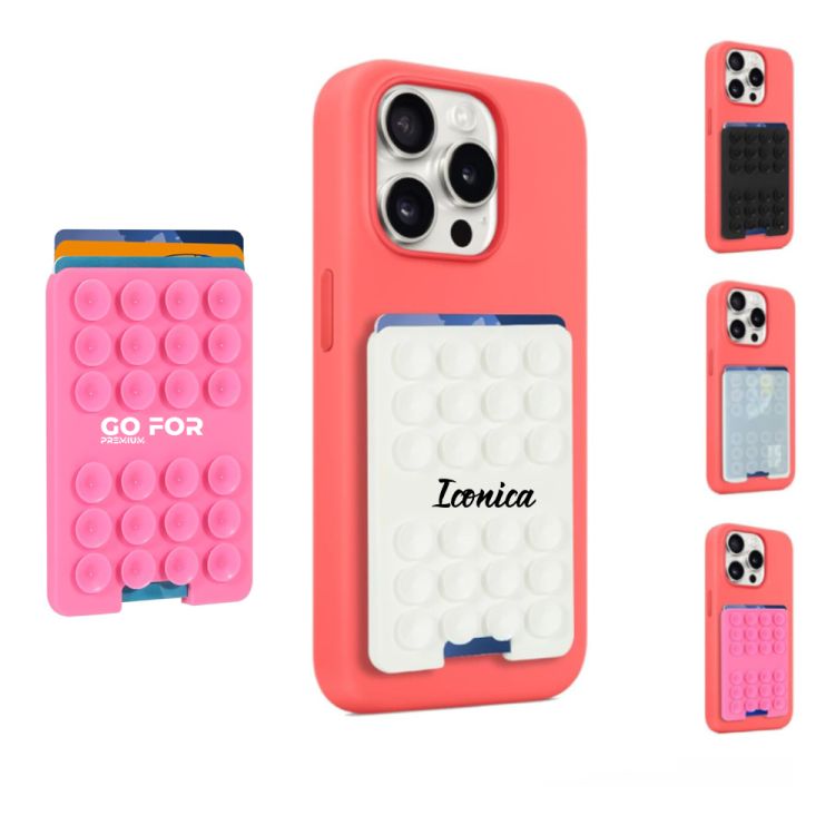Suction Phone Wallet Card Holder Mount 2