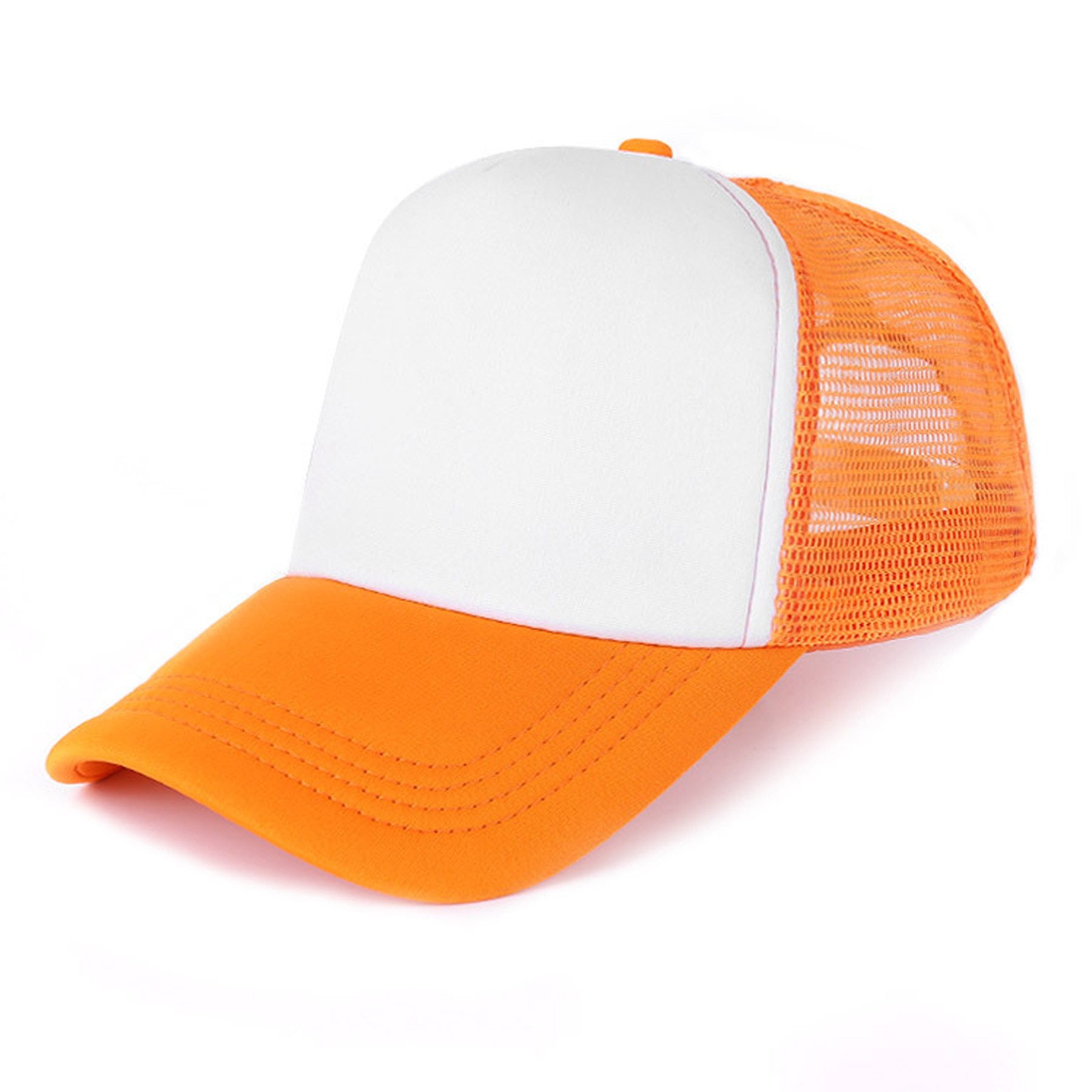 Trucker Mesh Caps w/ Sponge Visor & Plastic Snapback 2