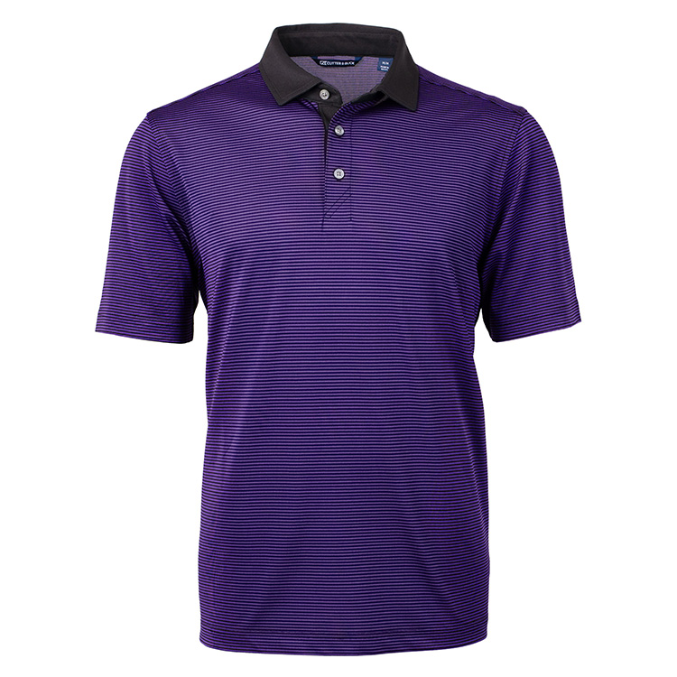 Cutter and Buck Virtue Eco Pique Micro Stripe Recycled Polo 2