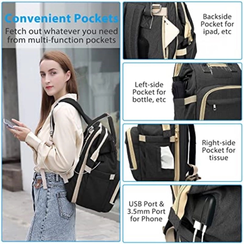 Multifuntion Diaper Backpack With Changing Station 14