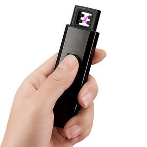 Slide Activated Dual Arc Lighter With Flashlight 19
