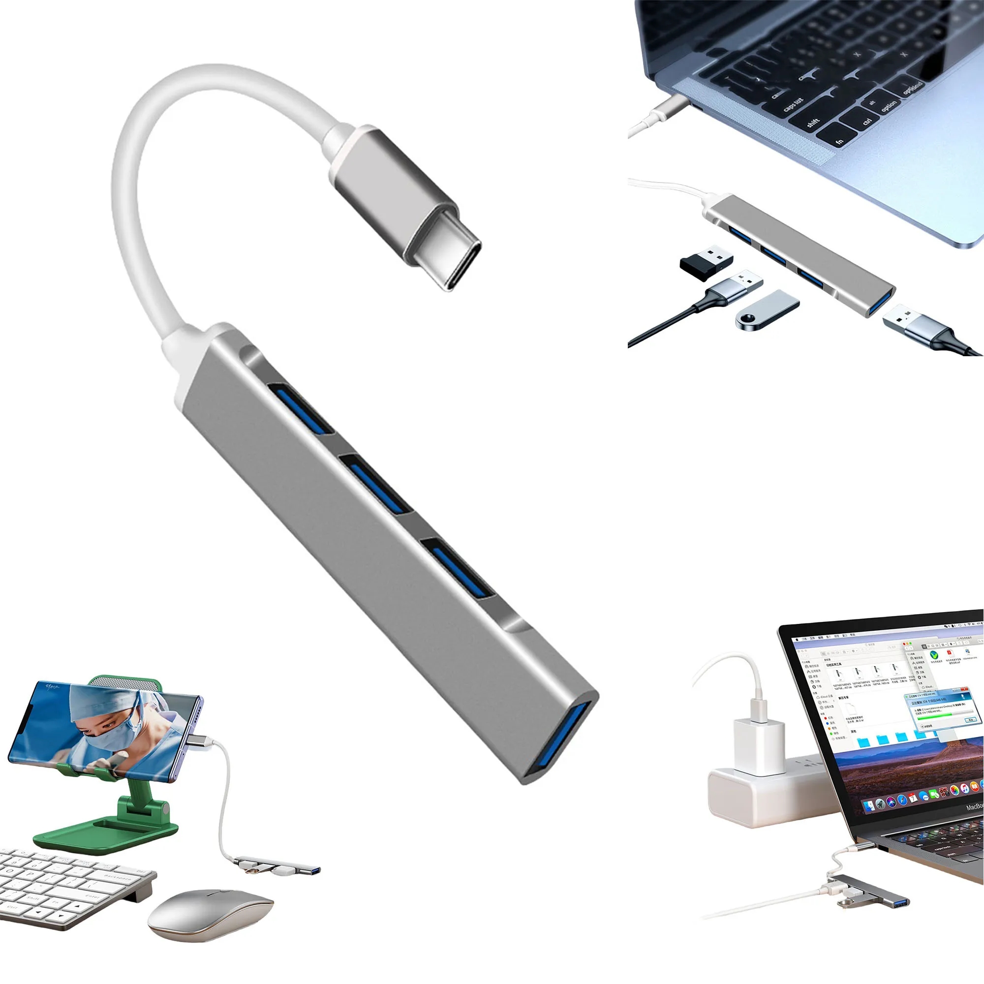 Type C To USB  Adapter 4 Ports 3