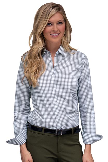 Women’s Easy-Care Gingham Check Shirt