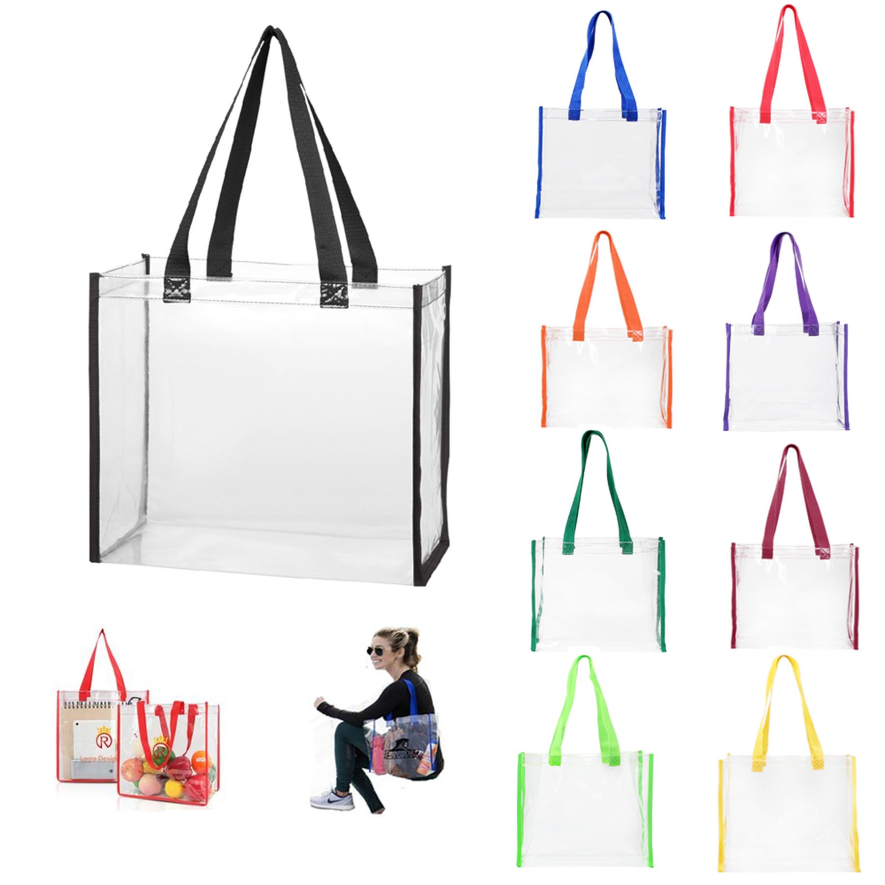 Clear PVC Tote Bag 1