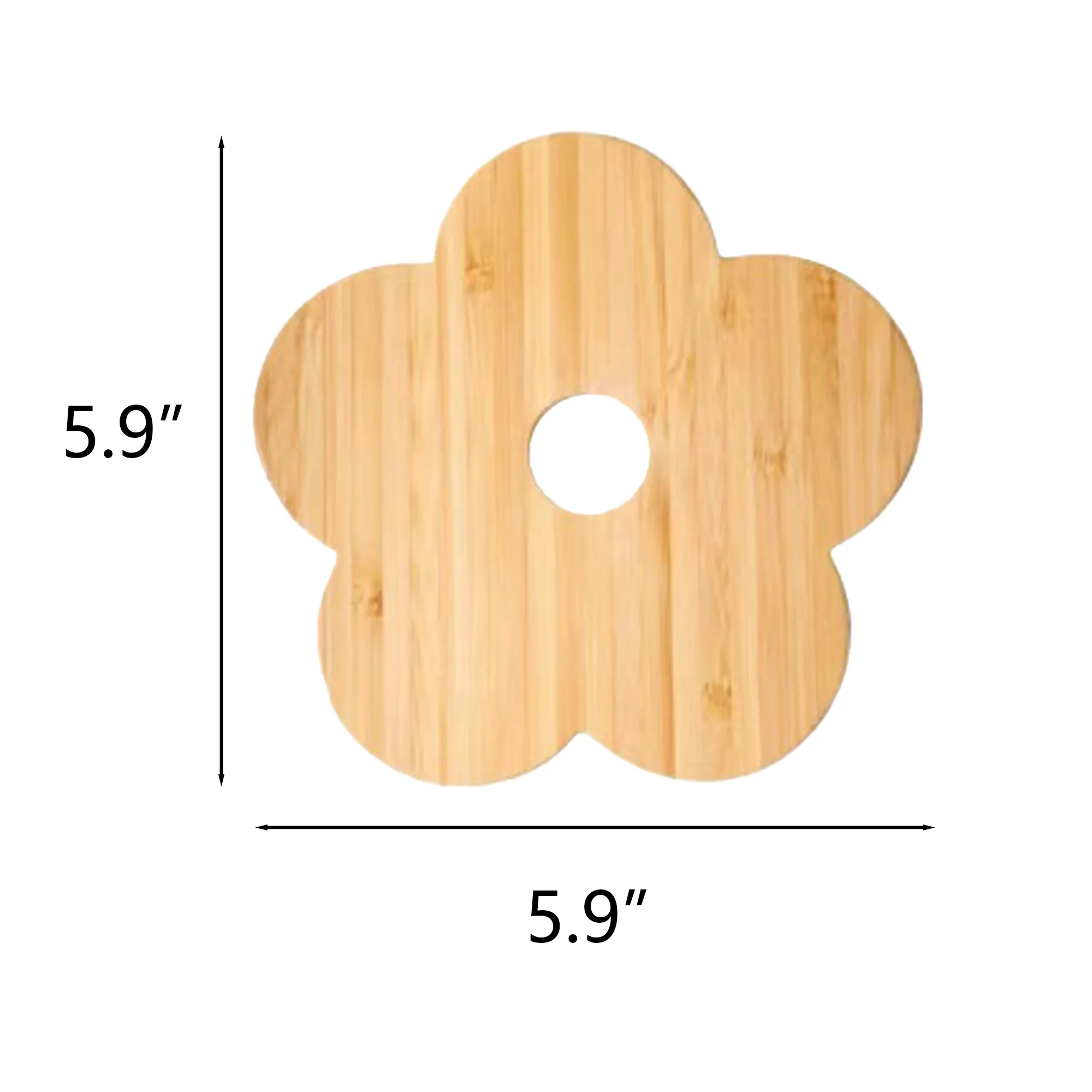 Bamboo Plum Blossom Shaped Heat Insulating Pot Pads 4