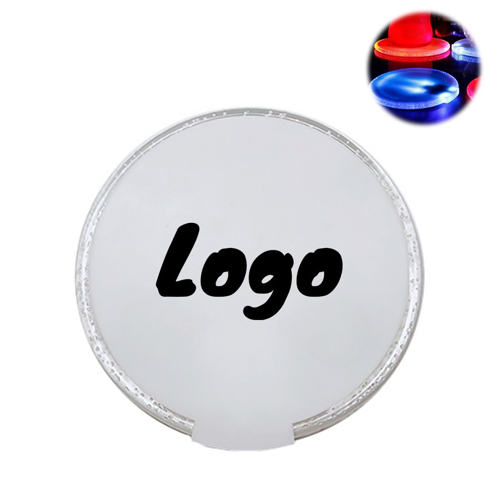 Acrylic LED Push-to-light Coasters 3