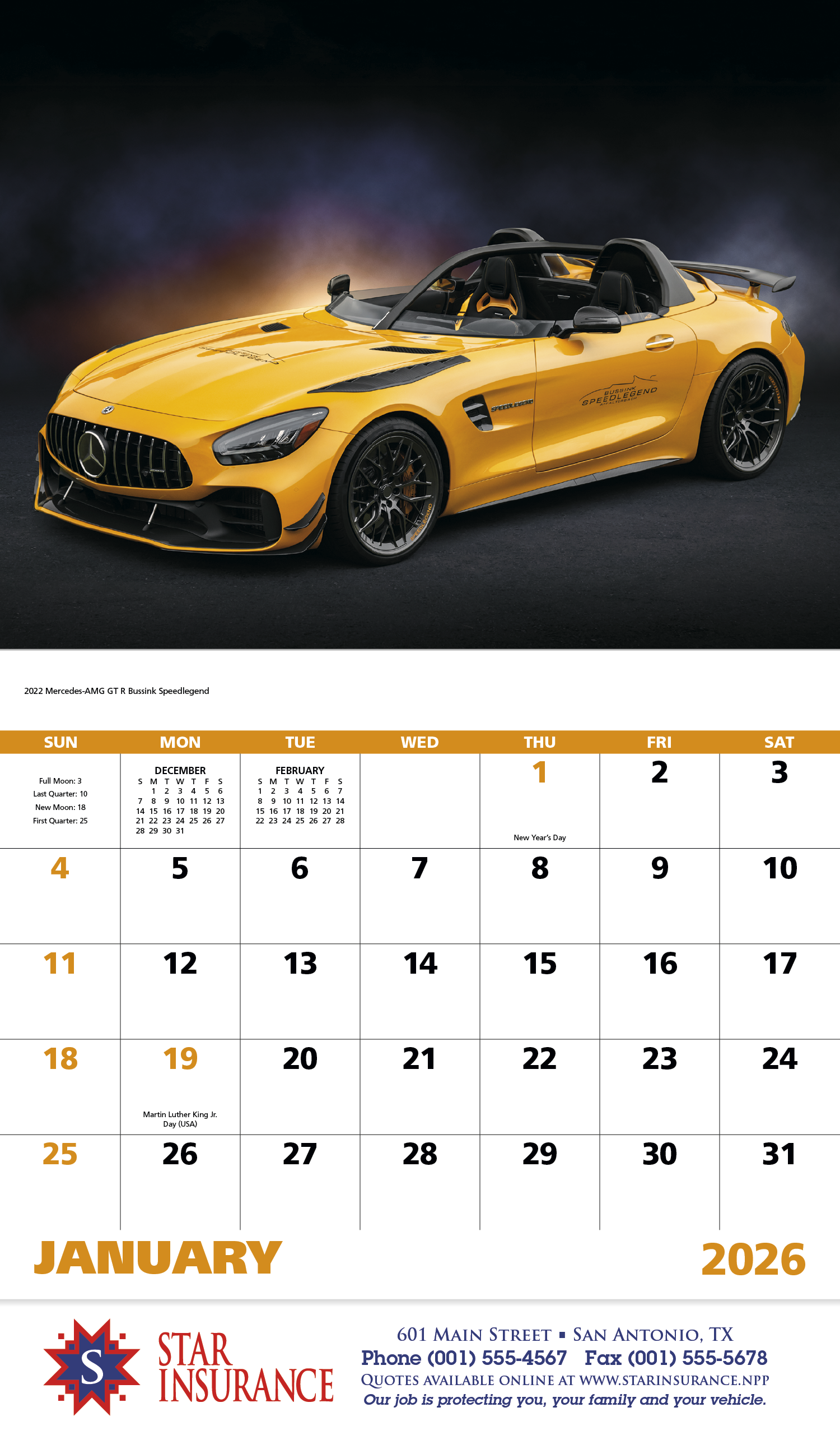 Good Value™ Exotic Sports Cars - Stapled Calendar 11