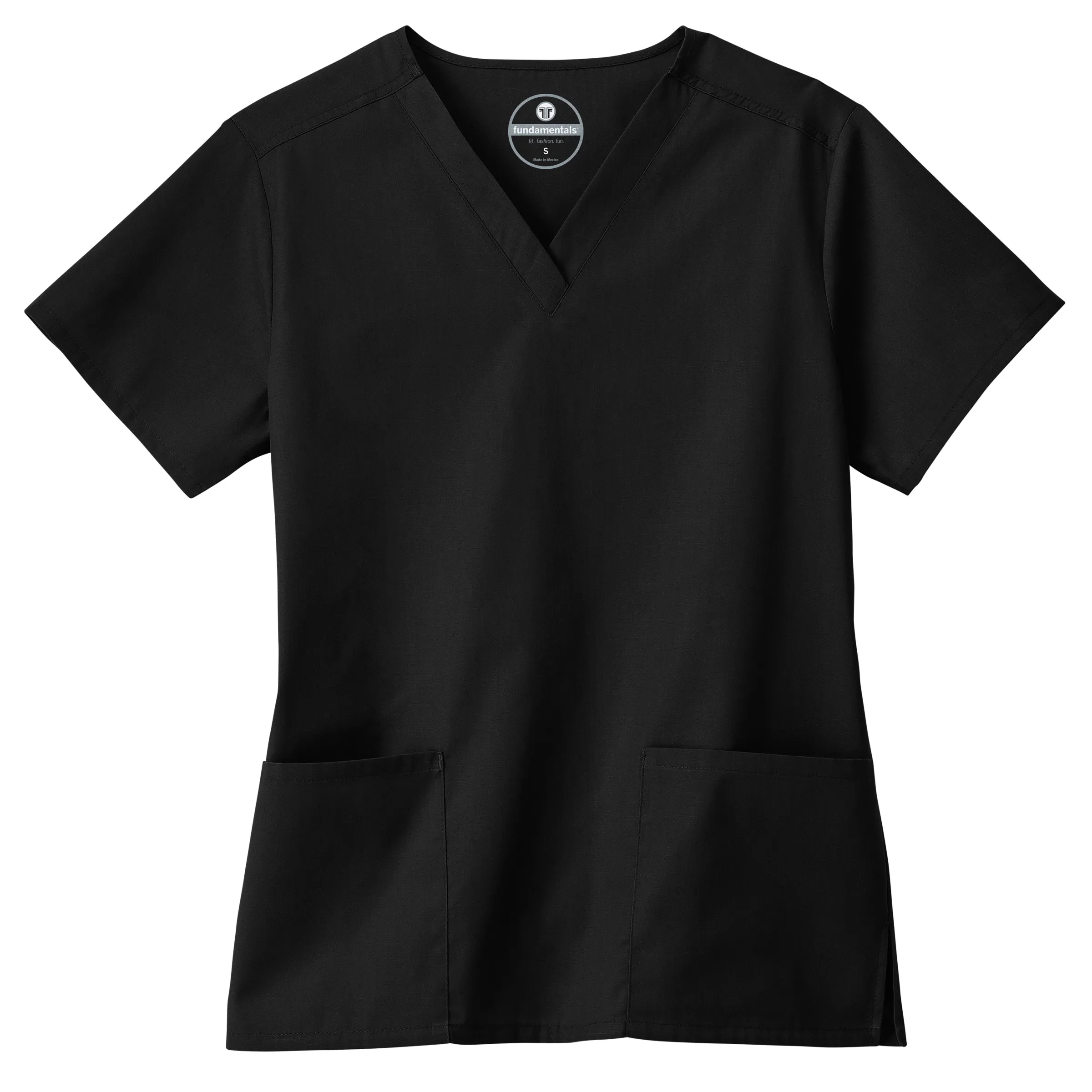 FUNDAMENTALS LADIES TWO POCKET V-NECK TOP 16