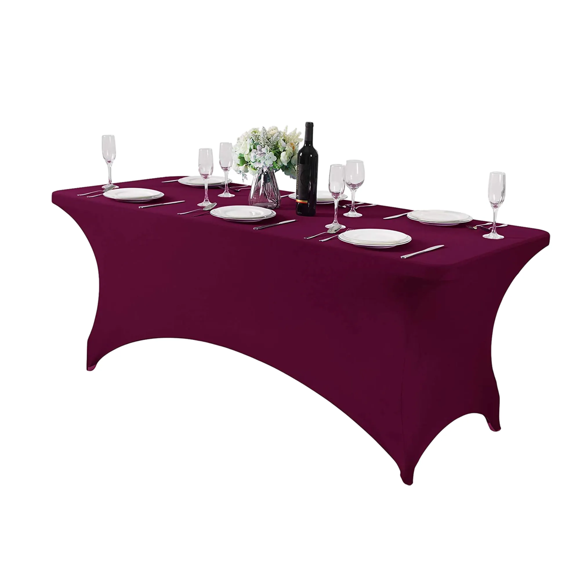 MOQ 1PCS 6FT Full Color Stretch Polyester Table Cover 13