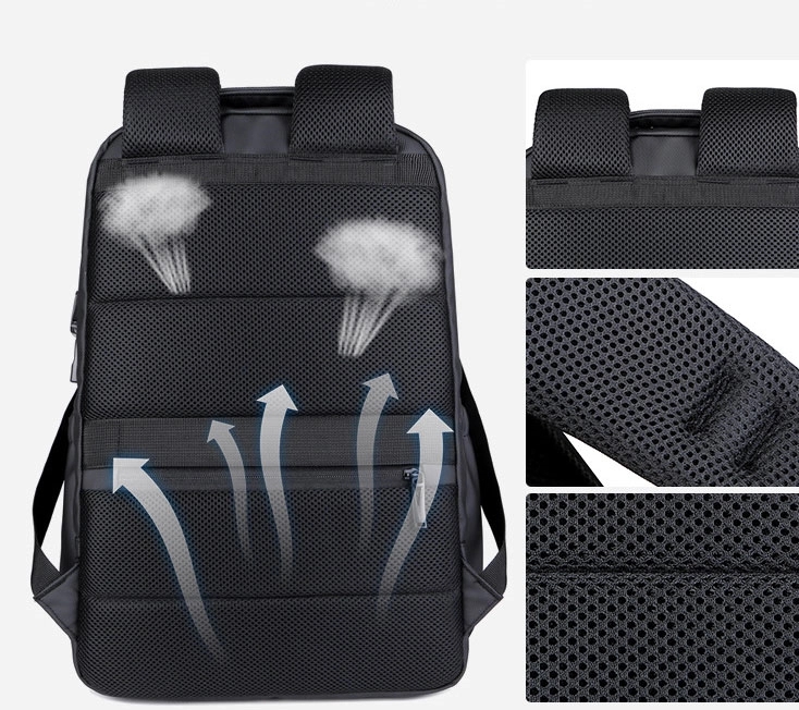Custom Multifunctional Laptops Backpacks with USB Port 8