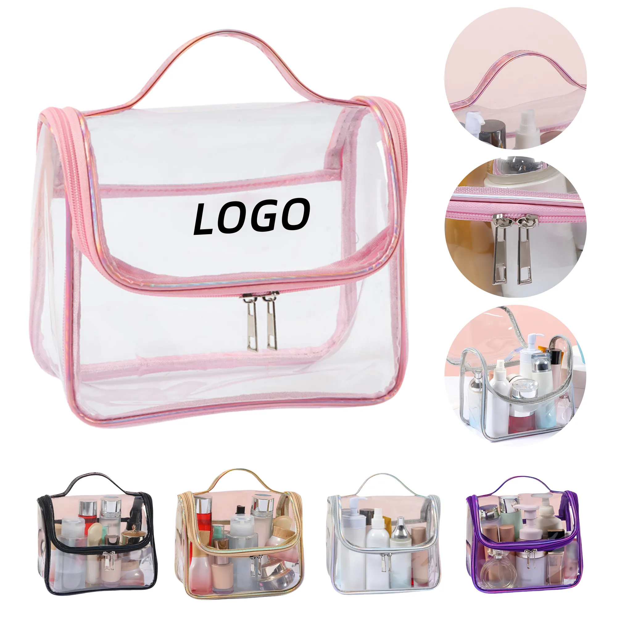 PVC Transparent Portable Cosmetic Bag 5