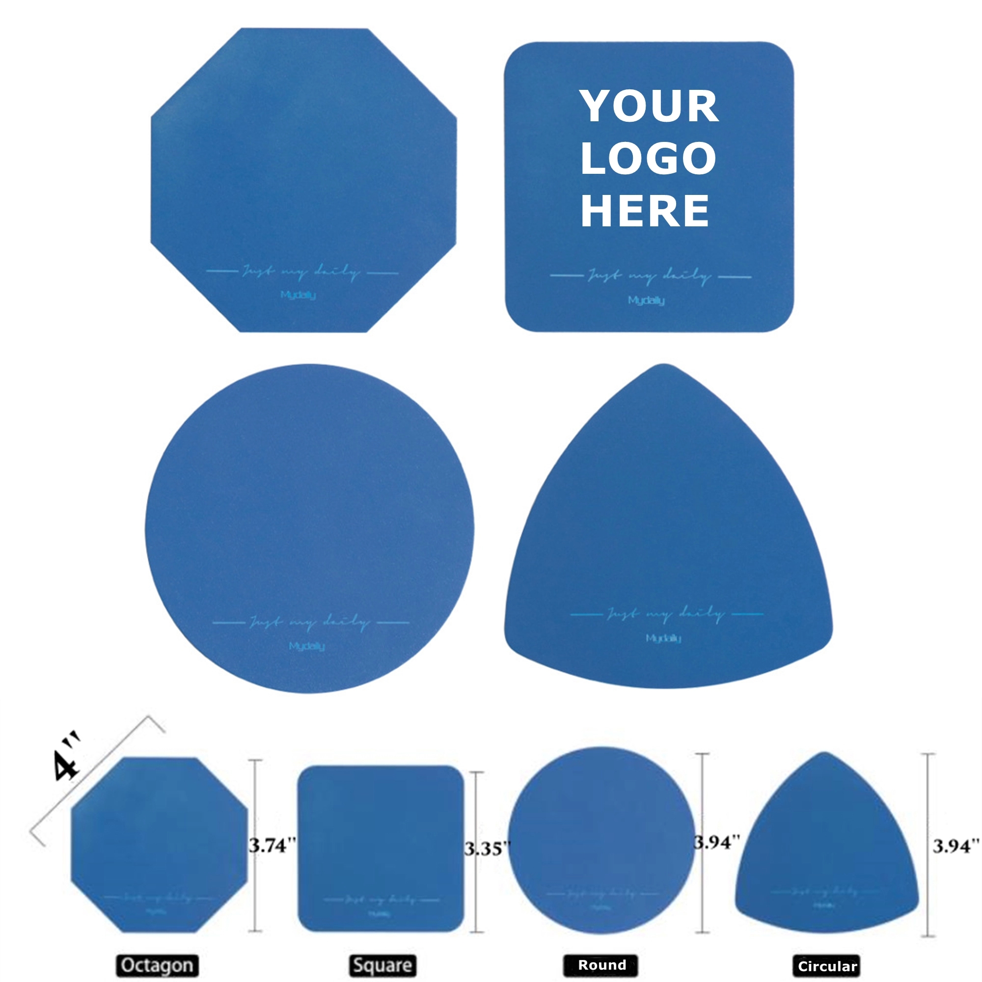 Klein Blue Coaster Rectangle Cup Wad MOQ 20PCS 4