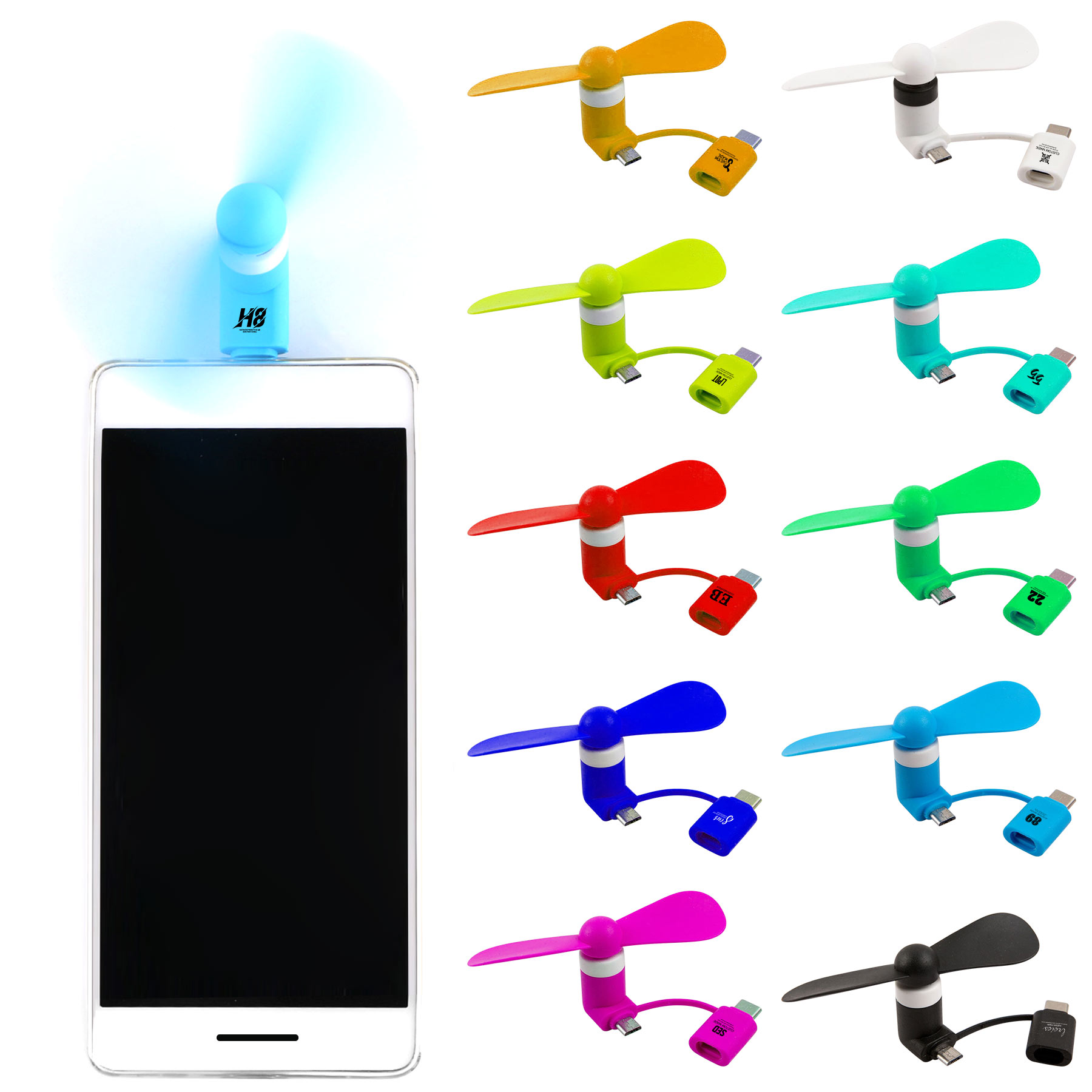 Mini USB Portable Cell Phone Fan 2